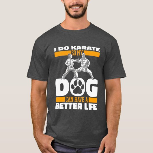 Karate Dog Freunde T-Shirt (Vorderseite)