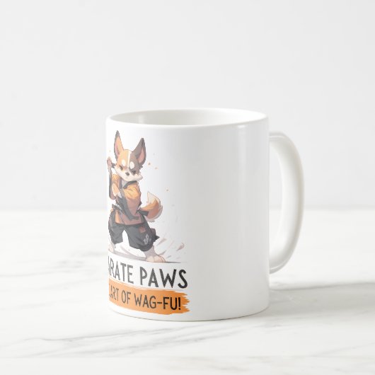 Karate Dog - The Art of Wag-fu! Kaffeetasse (VorderseiteRechts)