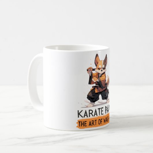 Karate Dog - The Art of Wag-fu! Kaffeetasse (Vorderseite Links)
