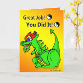 Karate-Drache-grüner Gurt-Werbeaktion-Gruß-Karte Karte (Gelbe Blume)