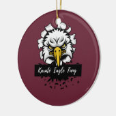 Karaté Eagle Fang T - Shirt Keramik Ornament (Links)