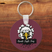 Karaté Eagle Fang T - Shirt Keramik Ornament Throw Schlüsselanhänger (Vorderseite)