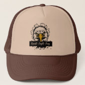 Karaté Eagle Fang Trucker Hat Truckerkappe (Vorderseite)