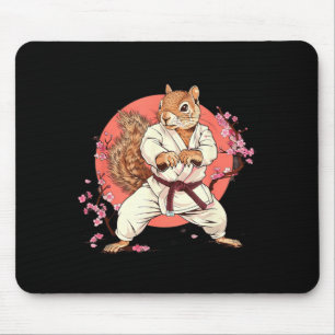 Karate Eichhörnchen Sakura Kickboxen Kampfsport Mousepad