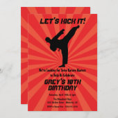 Karate Einladungen, Dojo Einladungen (Vorne/Hinten)