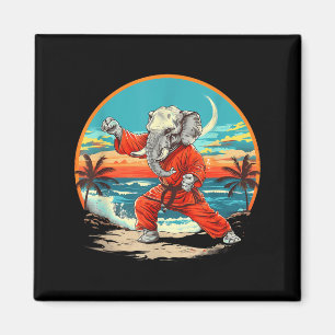 Karate Elefant Tier Jiu-Jitsu Mma Taekwondo Magnet
