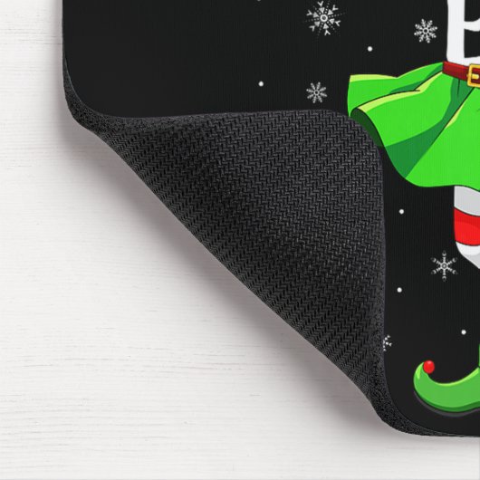 Karate Elf Christmas Girls Women Elf Squad Xmas Fa Mousepad (Ecke)