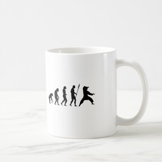 Karate-Evolution Kaffeetasse (Rechts)