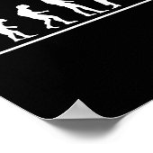 Karate-Evolution Karate-Hieb Männer Lustiger Karat Poster (Ecke)