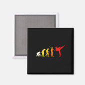 Karate Evolution Kung Fu Shotokan Geschenk Martial Magnet (Vorderseite/Rückseite)