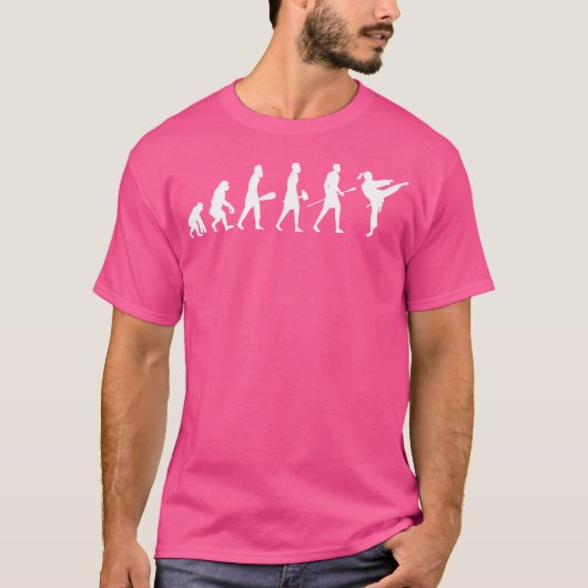 Karate Evolution Martial Arts Funny Graphate Karat T-Shirt (Vorderseite)