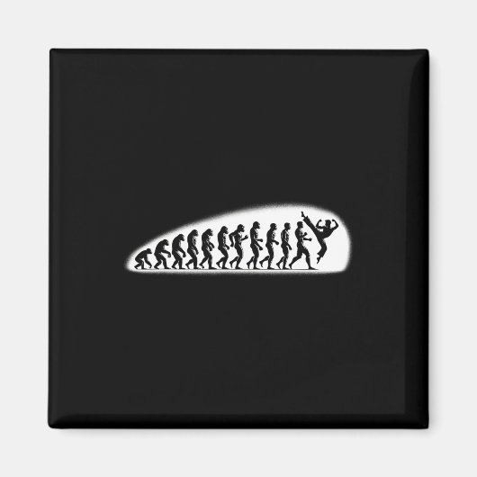 Karate Evolution Mma Kickboxen Muay Thai Jiu Jits Magnet (Vorne)