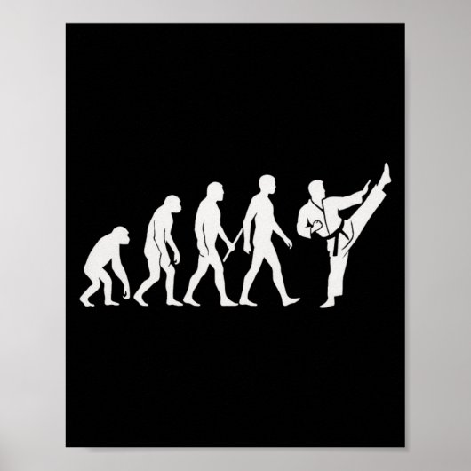 Karate Evolution MMA Kickboxen Muay Thai Martial Poster (Vorne)