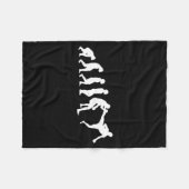 Karate Evolution Taekwondo Ju-Jutsu Kung-Fu Karate Fleecedecke (Vorderseite (Horizontal))