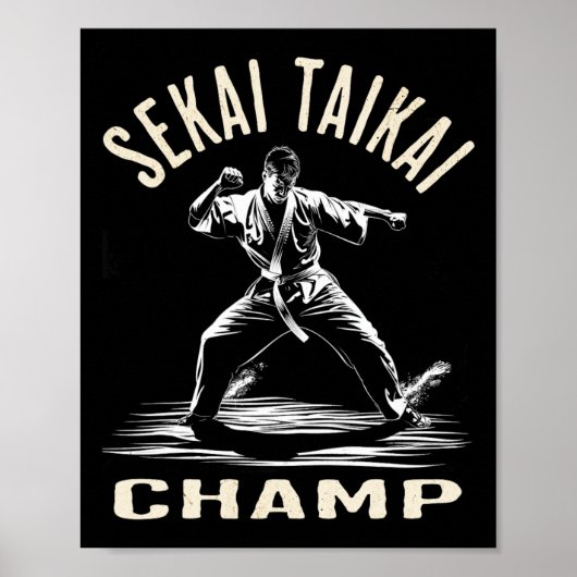 Karate Fan - Dynamic Artist Design Poster (Vorne)