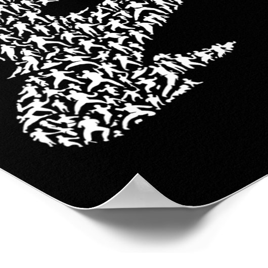 Karate Fighter And Kung Fu Poster (Ecke)