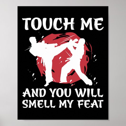 Karate Fighter Boy Youth Men Japanese Martial Arts Poster (Vorne)