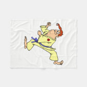 Karate Fleecedecke (Vorderseite (Horizontal))