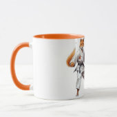 Karate Fox mug Tasse (Links)