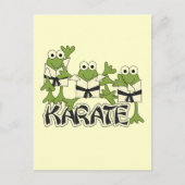 Karate Frogs Tshirts und Geschenke Postkarte (Vorderseite)