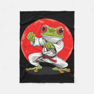 Karate Frosch Martial Arts Judo Kröte Kung Fu Fros Fleecedecke