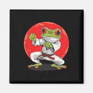 Karate Frosch Martial Arts Judo Kröte Kung Fu Fros Magnet