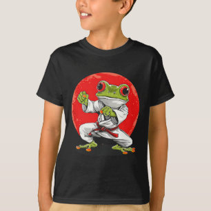 Karate Frosch Martial Arts Judo Kröte Kung Fu Fros T-Shirt