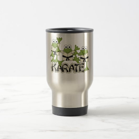 Karate-Frosch-T-Shirts und Geschenke Reisebecher (Mittel)