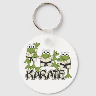 Karate-Frosch-T-Shirts und Geschenke Schlüsselanhänger