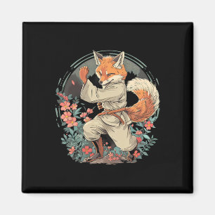 Karate-Fuchs-Motiv-Taekwondo-Jiu-Jitsu-Mma-Kickbox Magnet