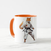 Karate-Fuchs-Tasse Tasse (Vorderseite Links)