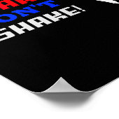 Karate Funny For Men's And Women's Break Don't Sha Poster (Ecke)