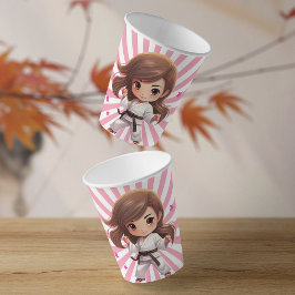 Karate-Geburtstagsparty Pappbecher