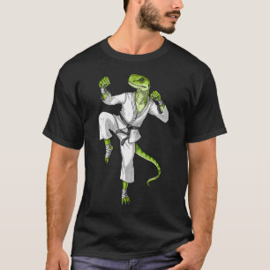 Karate Gecko Eidechse T-Shirt