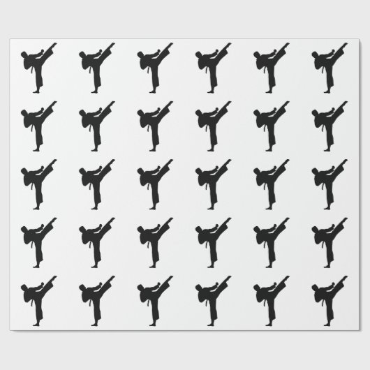 Karate Geschenkpapier (Flach)