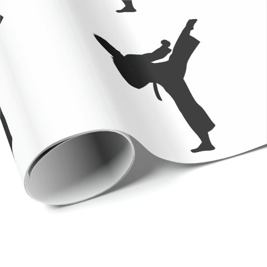 Karate Geschenkpapier (Rolleneckpunkt)