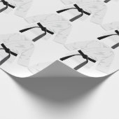Karate Gi Schwarzer Gürtel Geschenkpapier (Ecke)