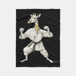 Karate-Giraffen-Motiv Taekwondo Jiu-Jitsu MMA Fleecedecke