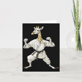 Karate-Giraffen-Motiv Taekwondo Jiu-Jitsu MMA Karte