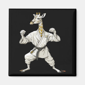 Karate-Giraffen-Motiv Taekwondo Jiu-Jitsu MMA Magnet