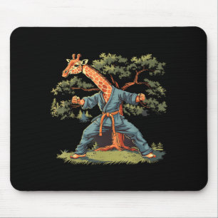 Karate-Giraffen-Motiv Taekwondo Jiu-Jitsu MMA Mousepad
