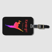 Karate Girl Japan Martial Art Gepäckanhänger (Vorderseite (Horizontal))