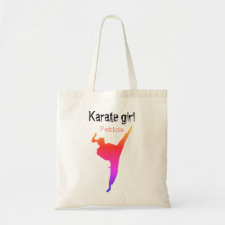 Karate Girl Personalized Tote Bag | Martial Arts Tragetasche