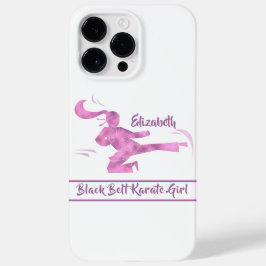 Karate Girl Pink Lila Modern Japan Martial Art Case-Mate iPhone 14 Pro Max Hülle
