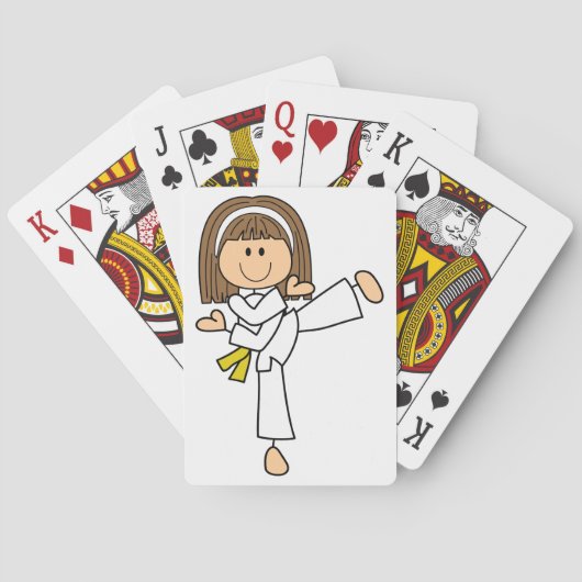 Karate Girl Spielkarten (Rückseite)
