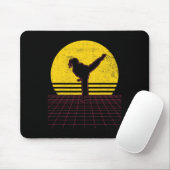 Karate Girl Vintage Mousepad (Mit Mouse)