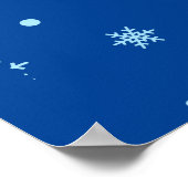 Karate Girls Glitzer und Bow Snowflake Poster (Ecke)