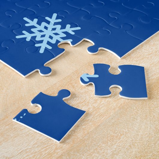 Karate Girls Glitzer und Bow Snowflake Puzzle (Seite)