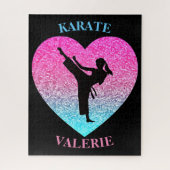 Karate Girls Heart Puzzle (Vertikal)