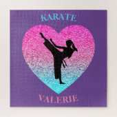 Karate Girls Heart Puzzle (Vertikal)